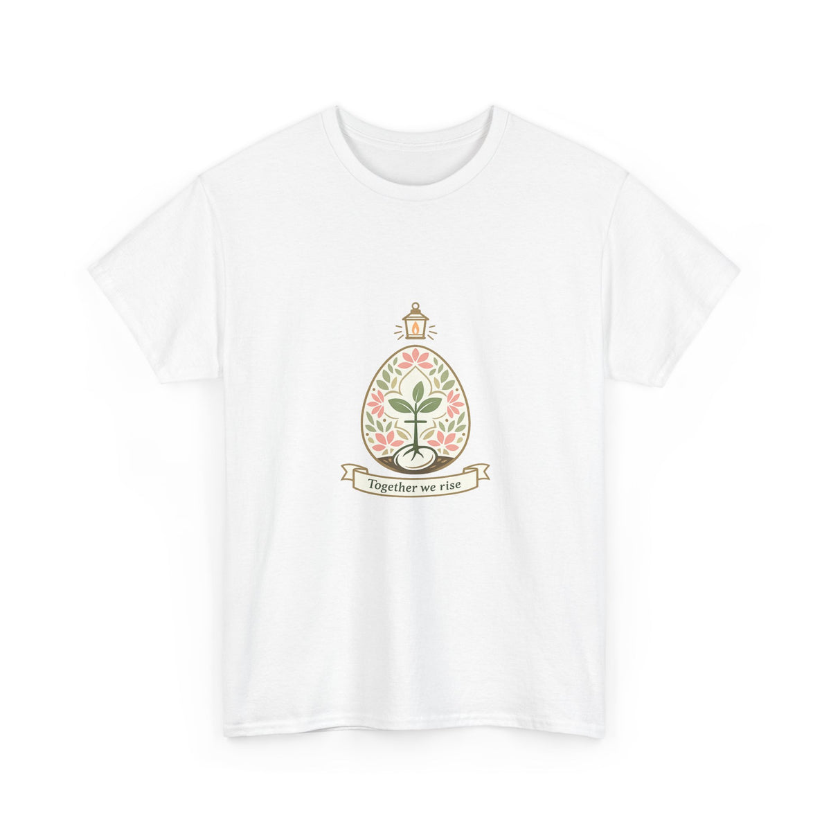 Easter Sunday Shirt for Adults – Pastel Bunny & Eggs Design