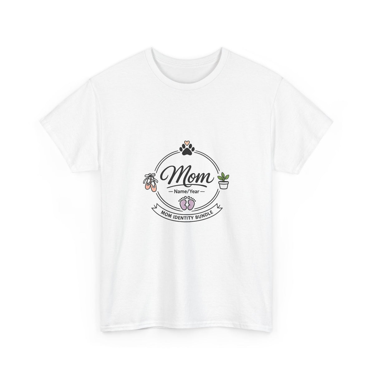 Mother's Day Shirt for Moms - Floral Heart Design Gift