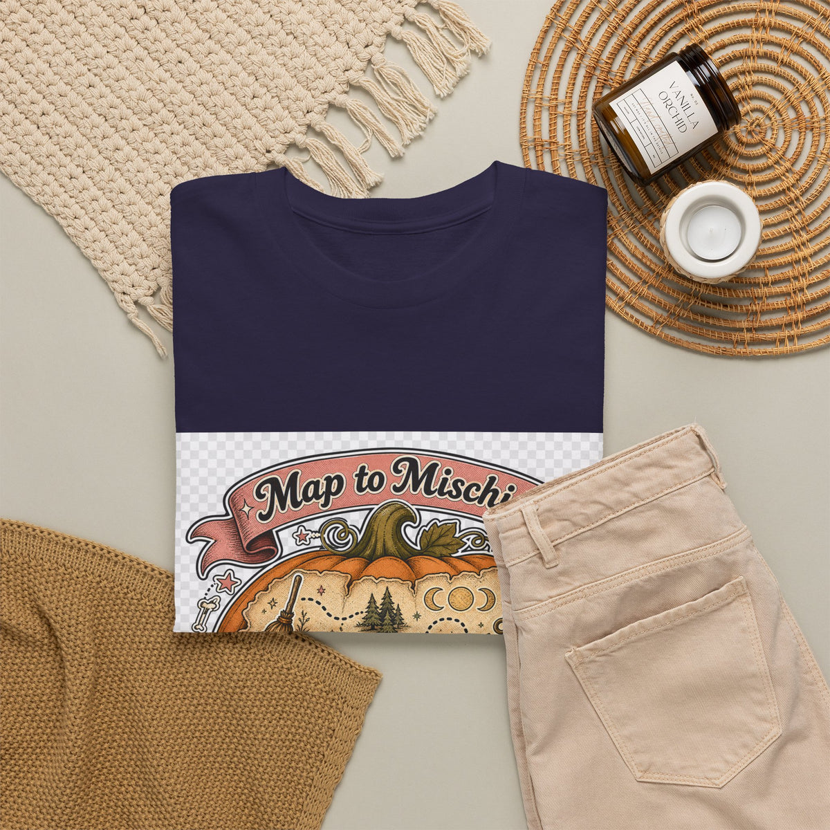 Halloween T-Shirt for Adults — Retro Haunted House Tee