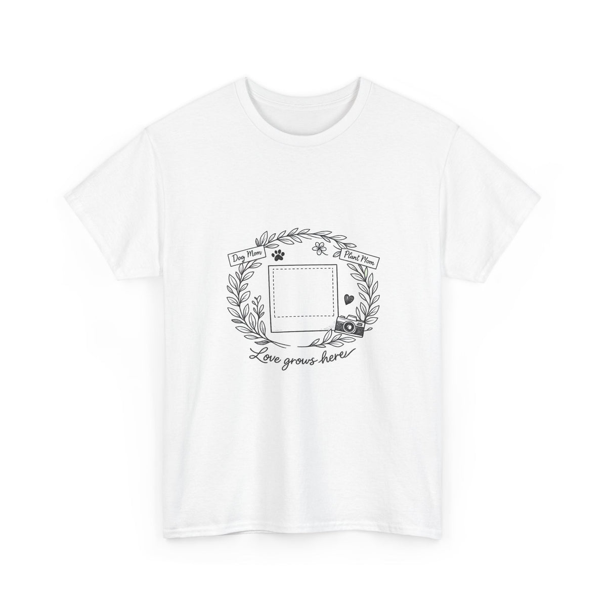 Mother's Day Shirt for Moms Floral Heart Design Gift