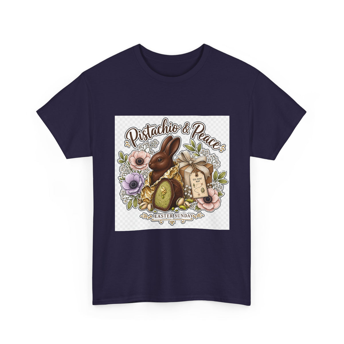 Easter Sunday Floral Bunny Tee for Family Egg Hunt & Gifts