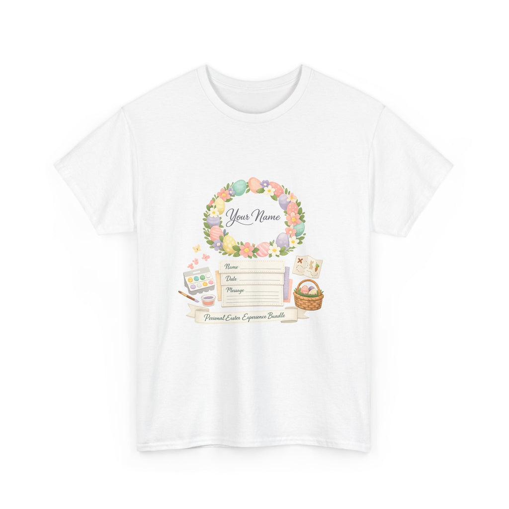 Easter Sunday Shirt for Women — Pastel Bunny Floral Design
