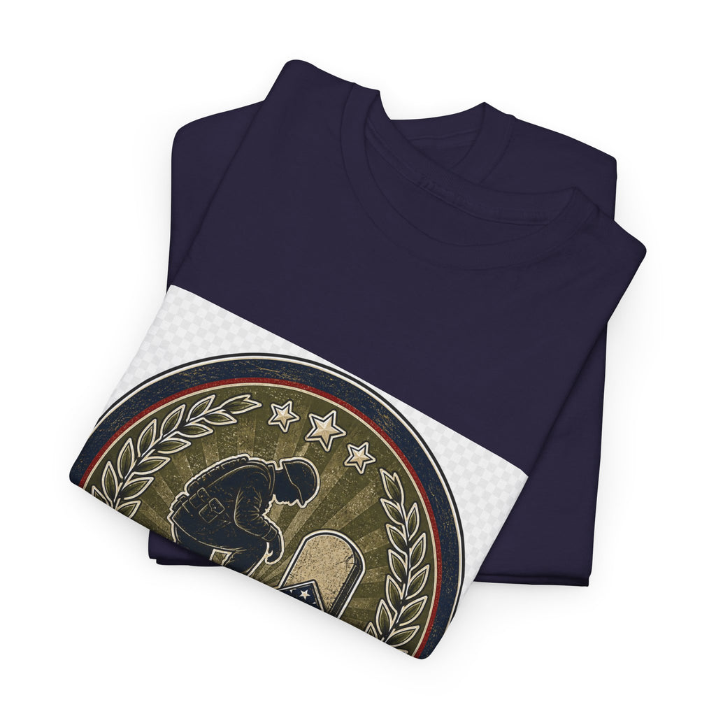 Memorial Day Tribute Tee for Patriots — Flag Heart Art