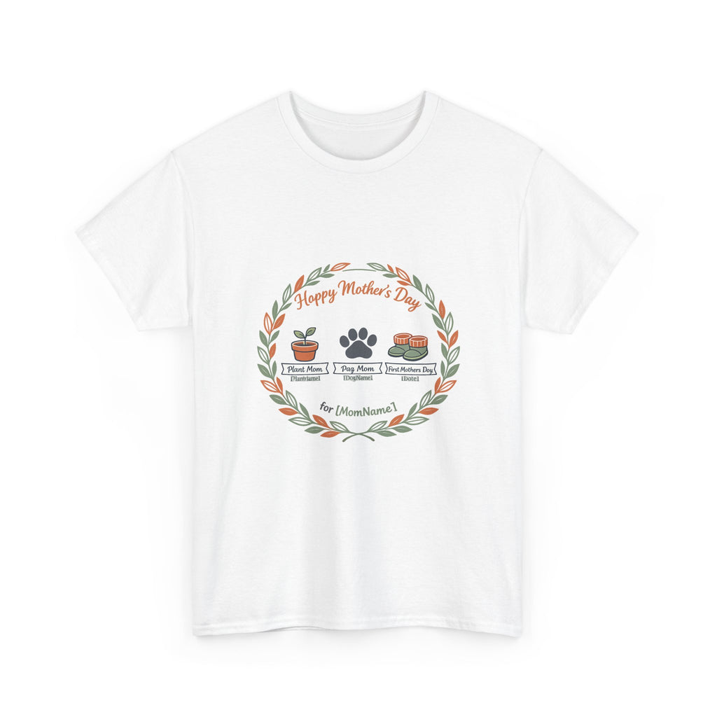 Mother's Day Gift Shirt — Watercolor Bouquet Heart for Mom