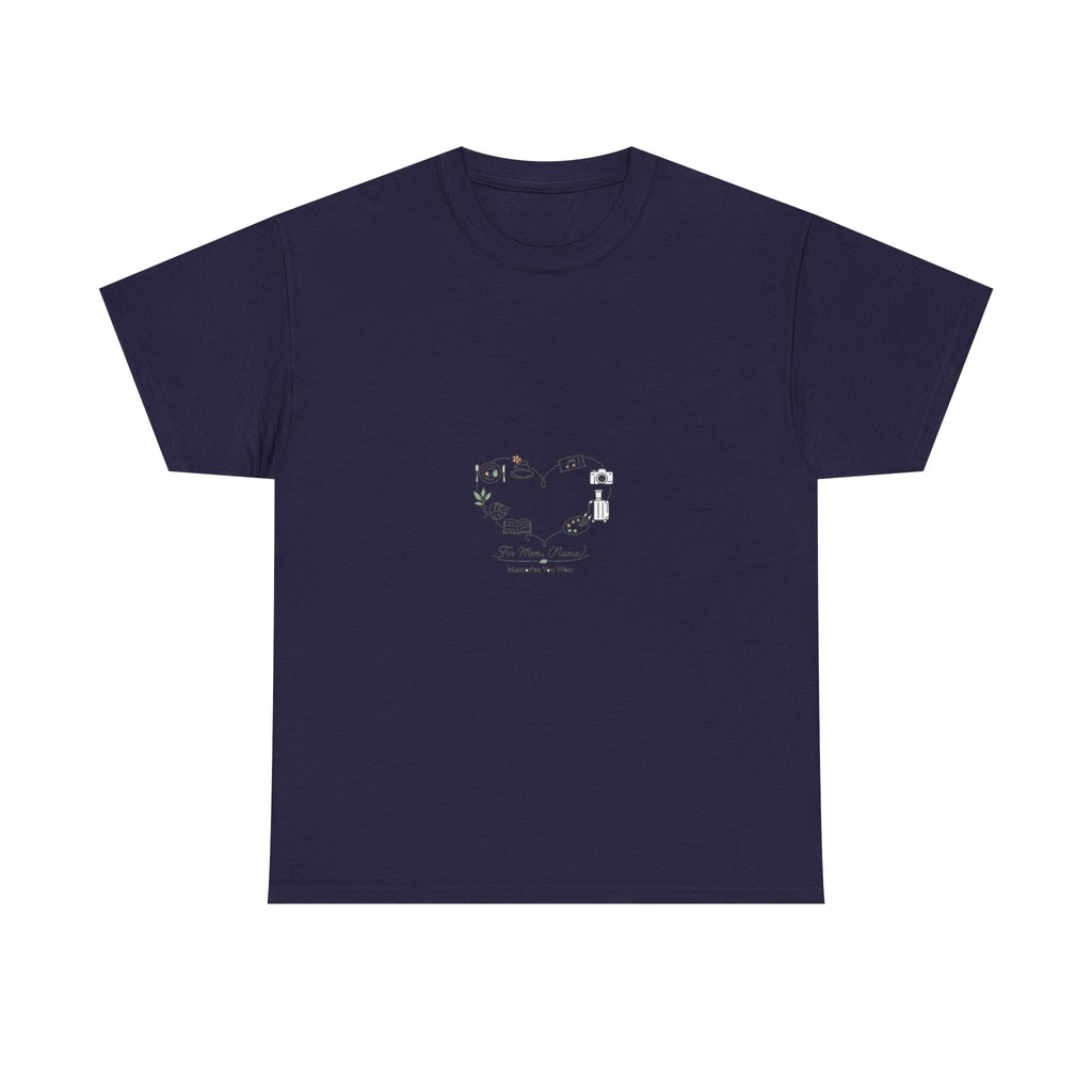 Mother's Day Graphic Tee for Moms - Floral Heart Design