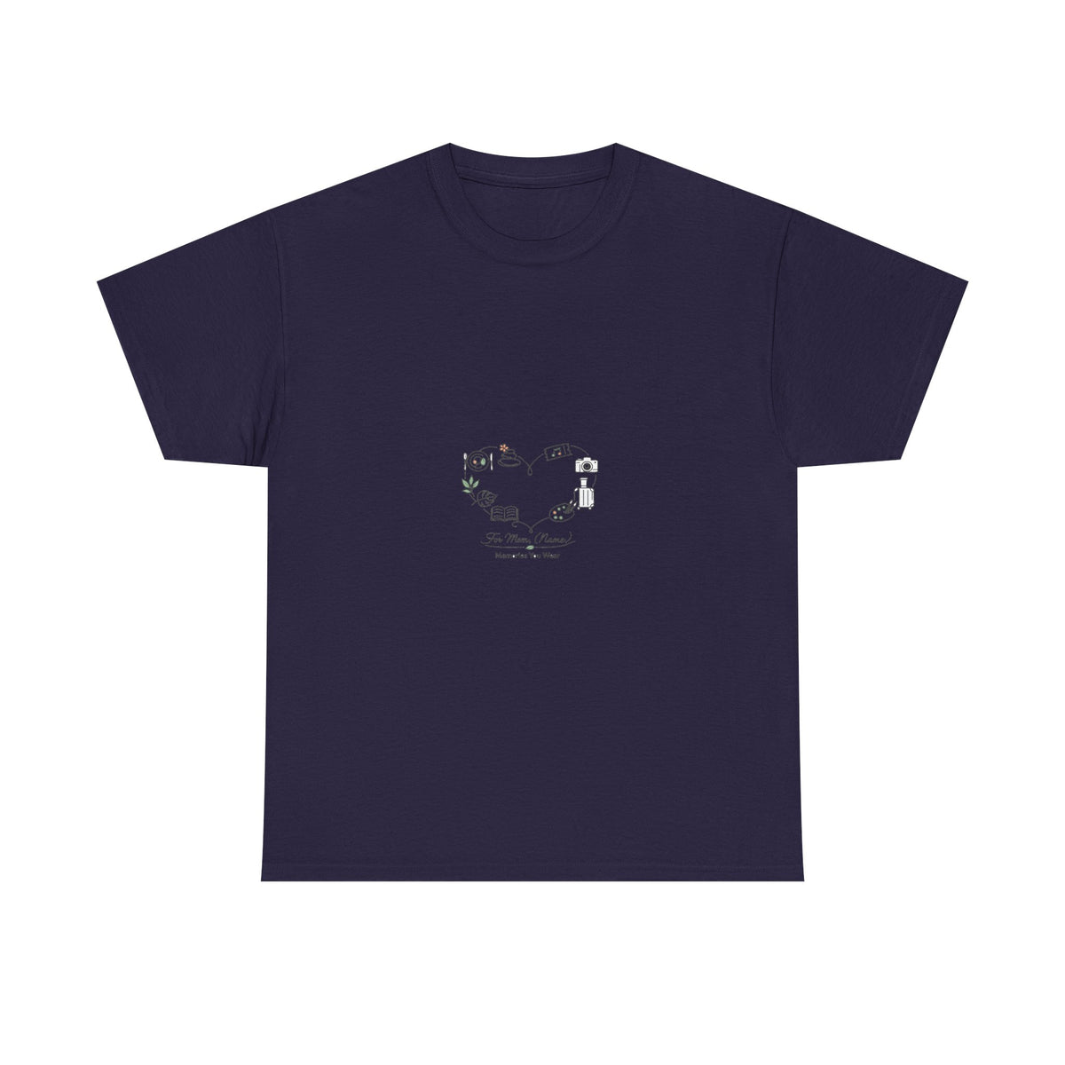 Mother's Day Graphic Tee for Moms - Floral Heart Design