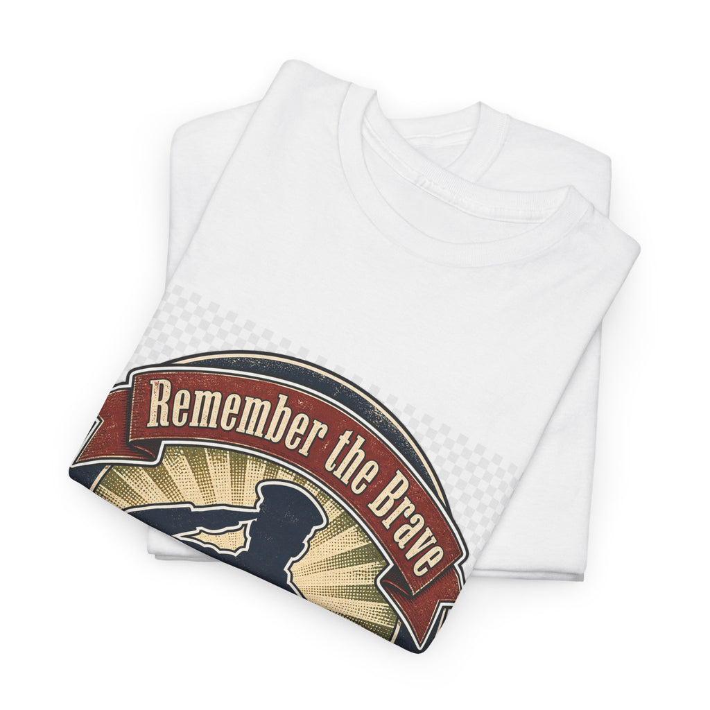 Memorial Day Patriotic Flag T-Shirt for Veterans & Families