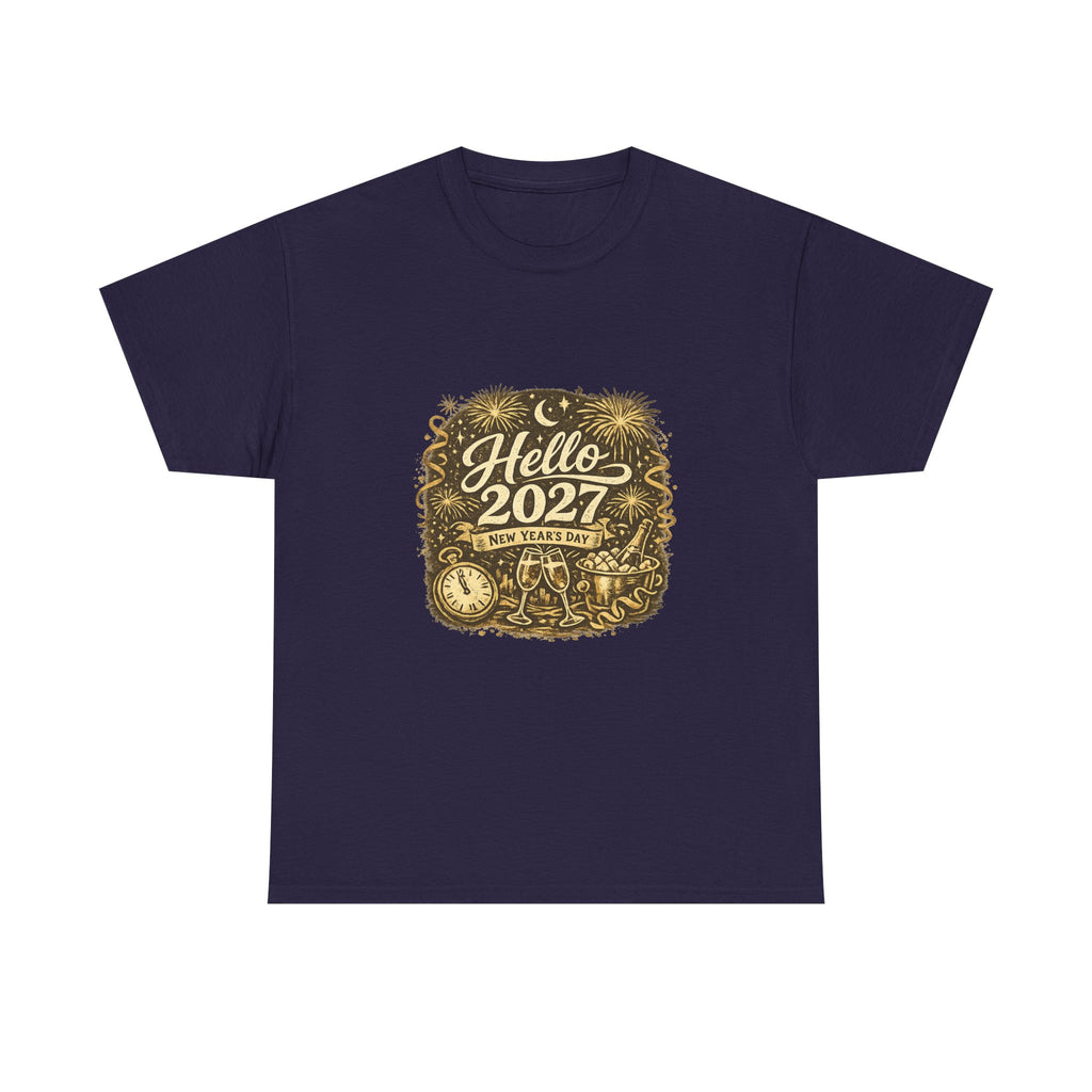 New Year's Day 2027 Shirt for Celebrants – Festive Minimal Design