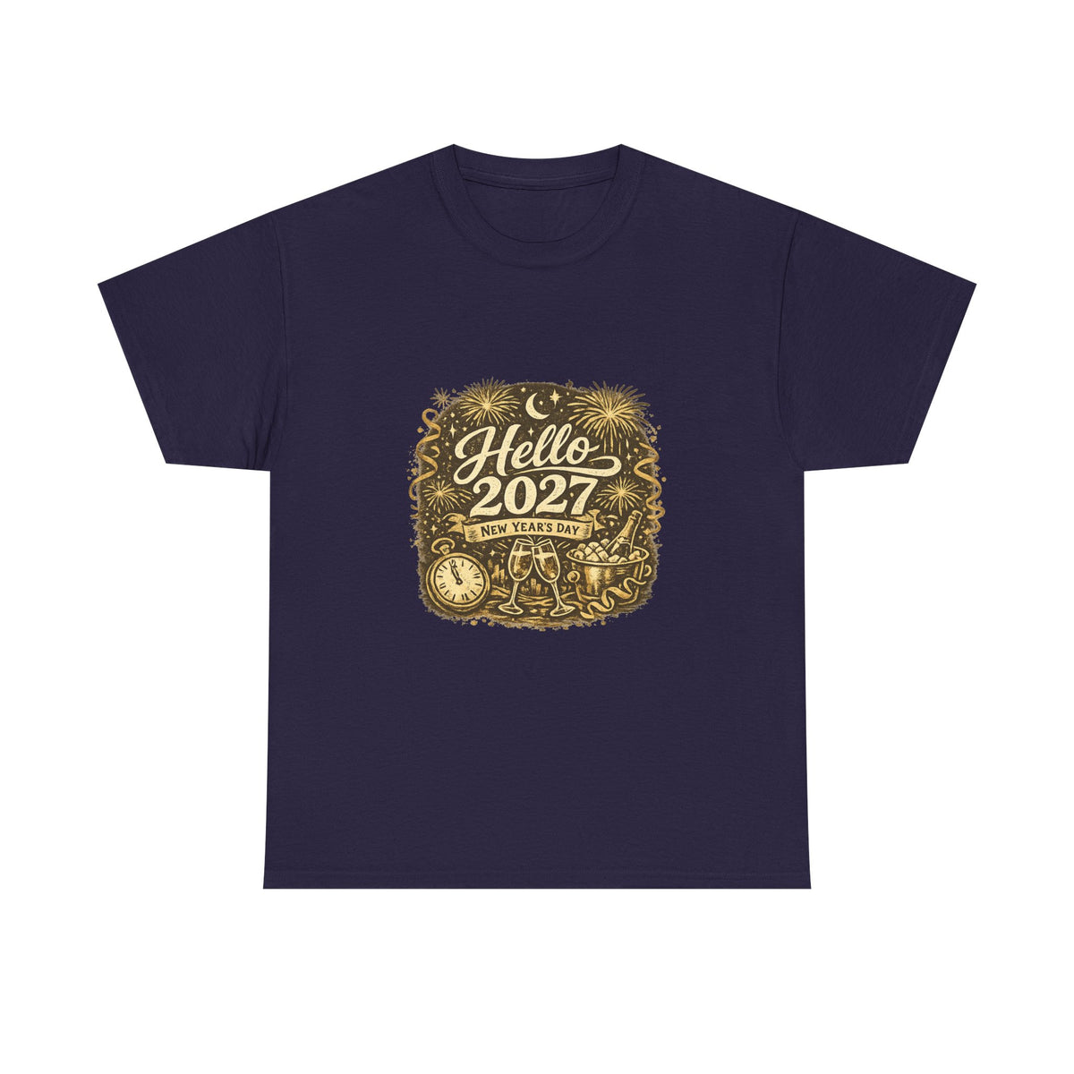New Year's Day 2027 Shirt for Celebrants – Festive Minimal Design