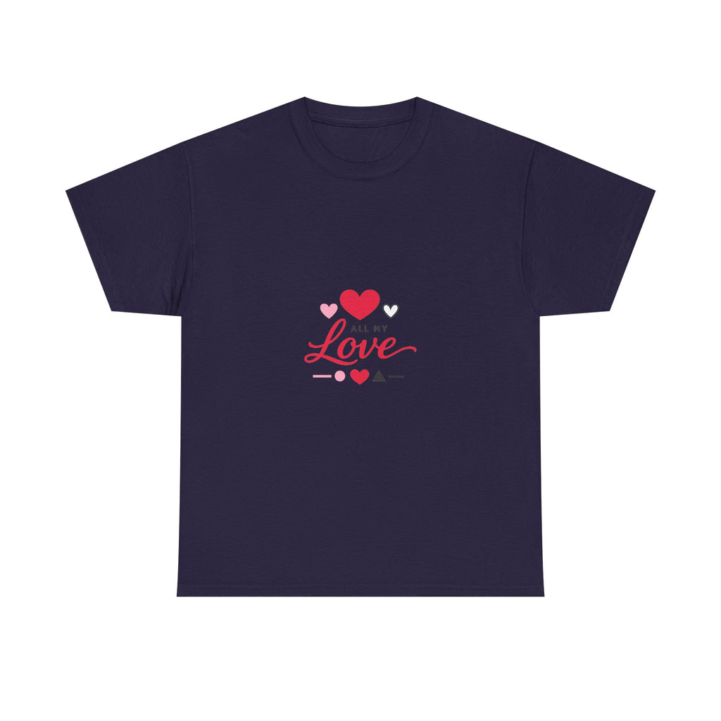 Valentine's Day Shirt: Abstract Geometric Heart Design for Lovers