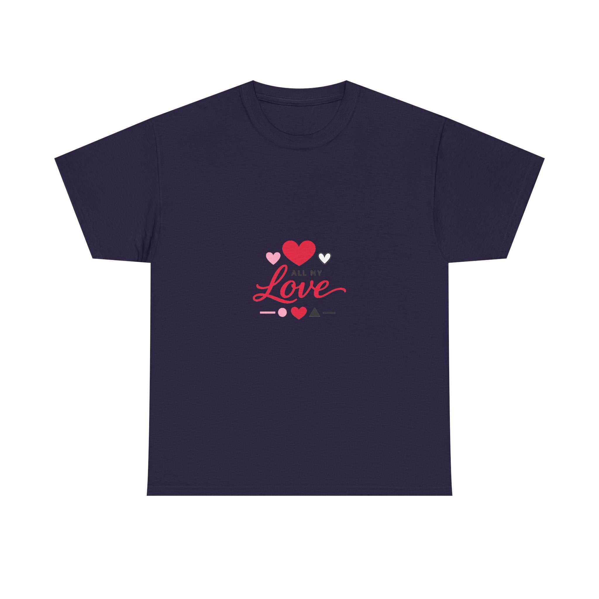 Valentine's Day Shirt: Abstract Geometric Heart Design for Lovers