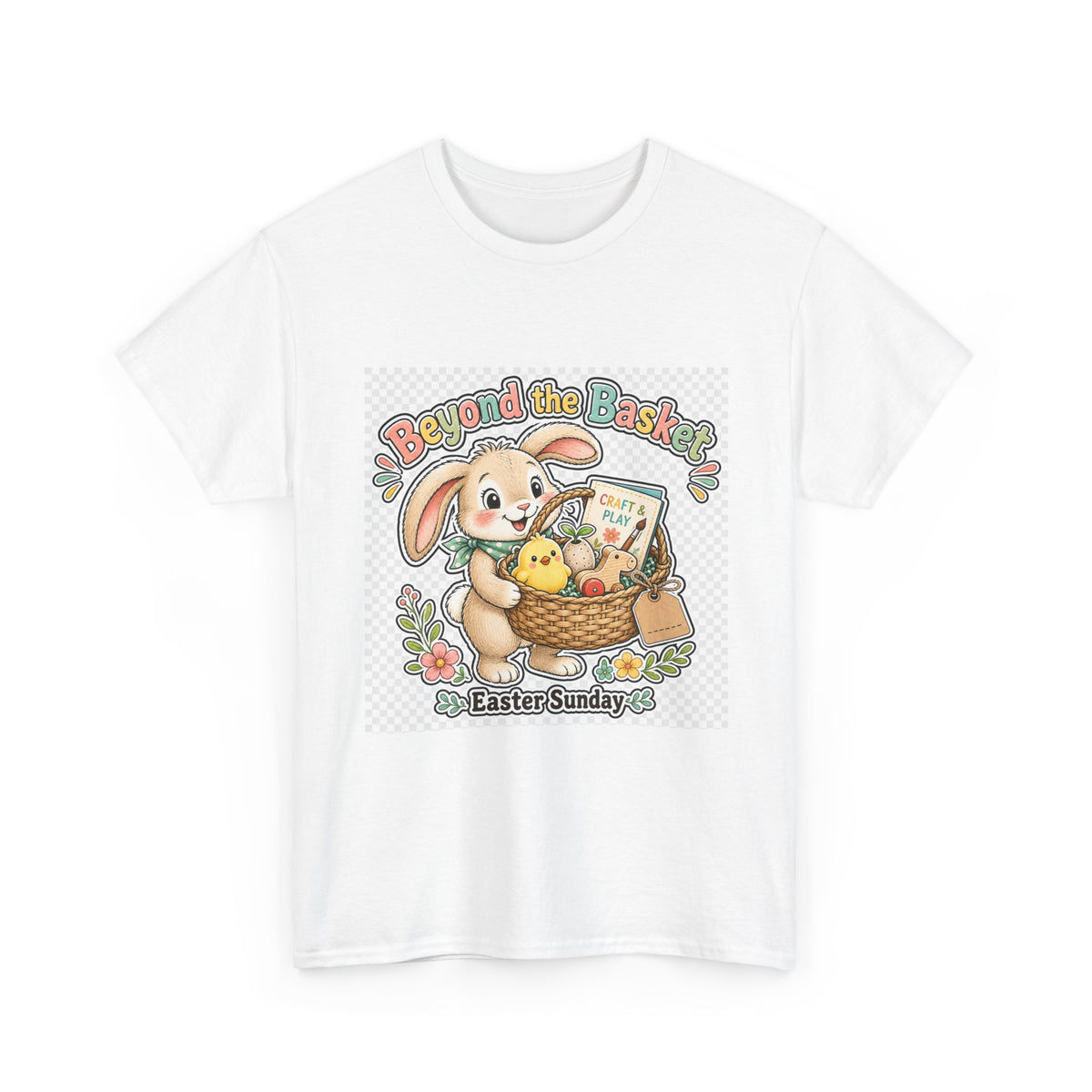 Easter Sunday Tee for Families - Cute Bunny Design