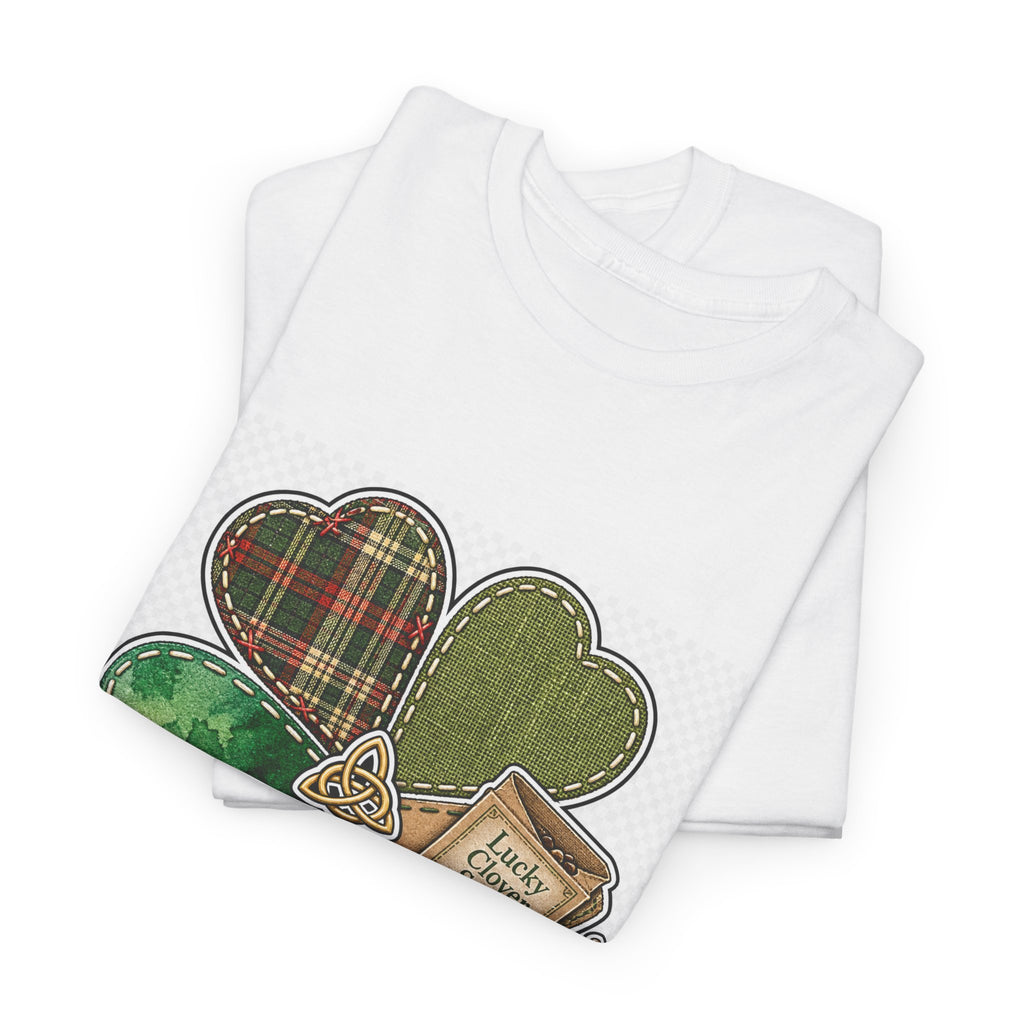 St. Patrick's Day Lucky Shamrock Club Tee for Adults