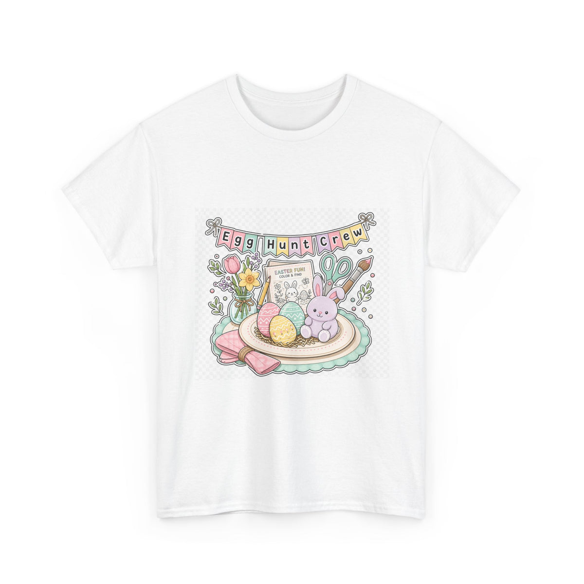 Easter Sunday Bunny Chalkboard Art Tee for Families