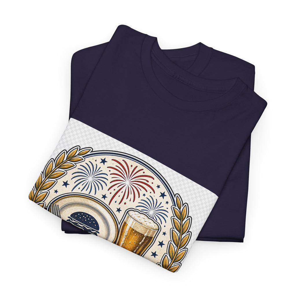 Independence Day Retro Flag Tee – Patriotic Gift for Adults