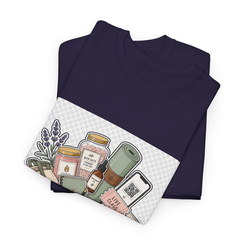 Mother's Day Floral Heart Tee - Gift for Mom, Cotton Graphic