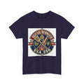 Independence Day Retro Flag Graphic Tee for Patriotic Adults