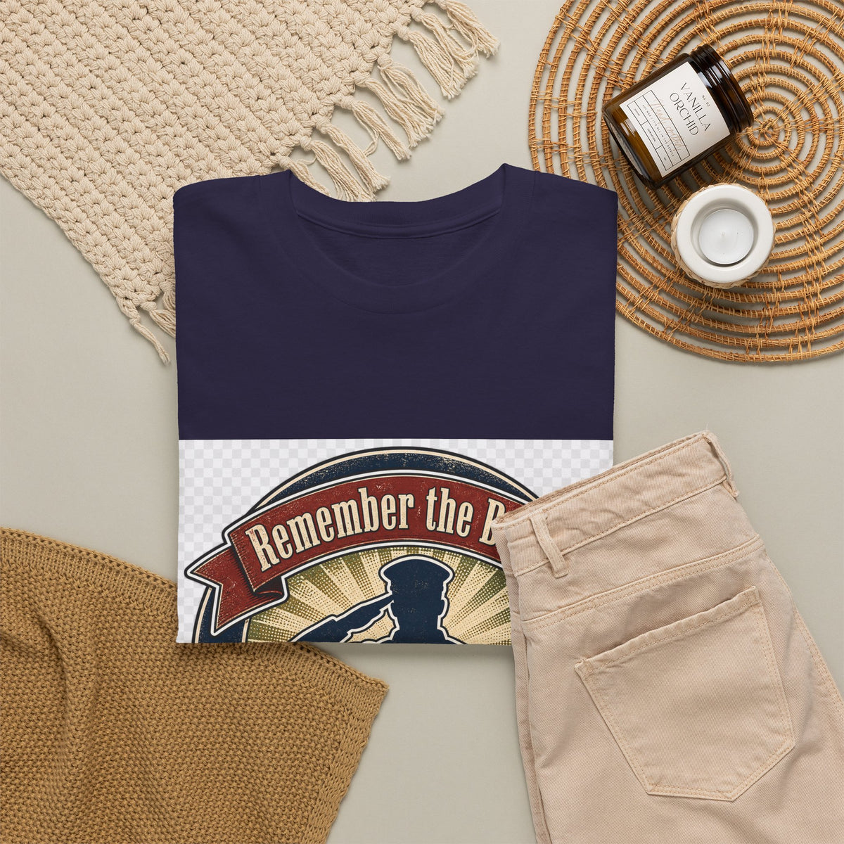 Memorial Day Patriotic Flag T-Shirt for Veterans & Families