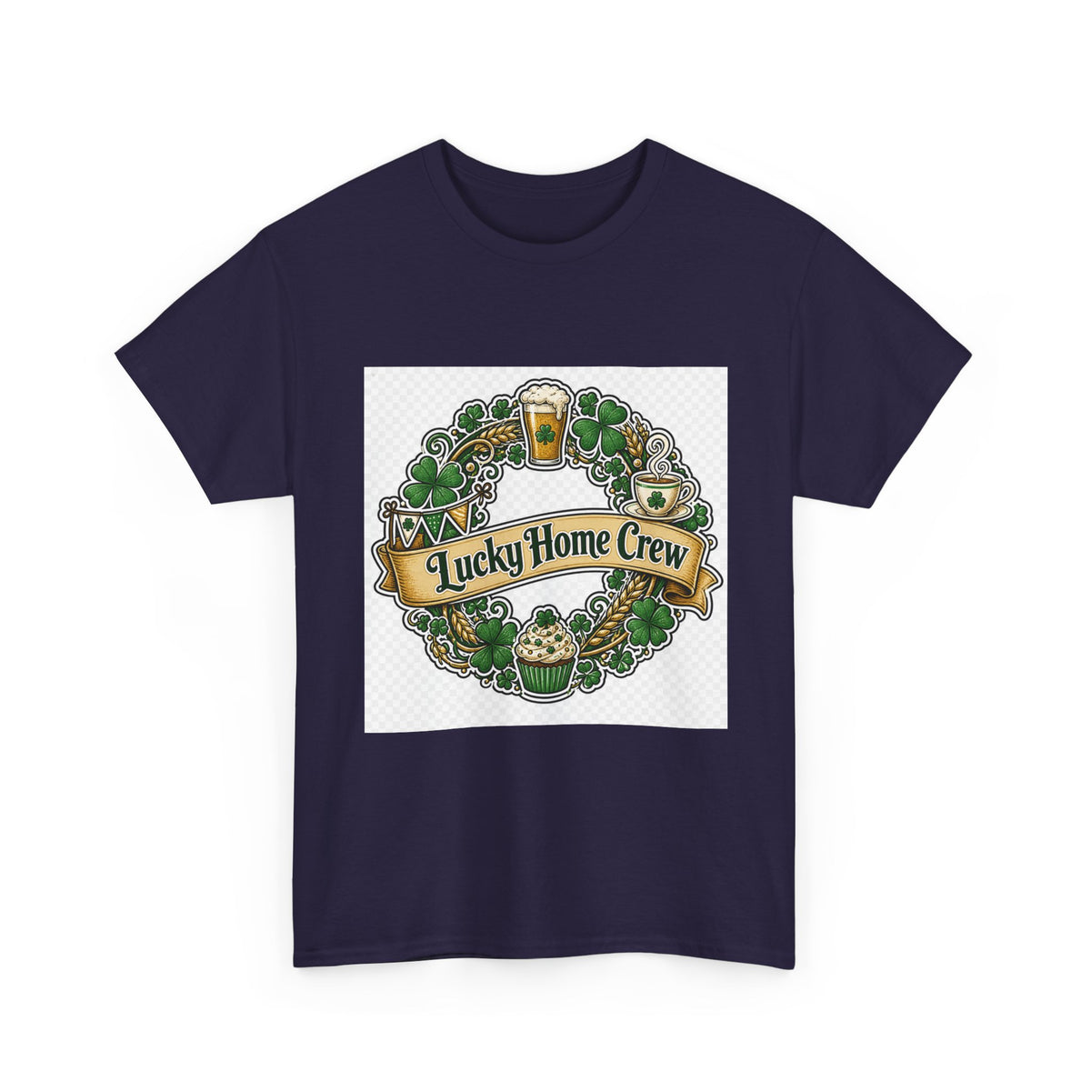 St. Patrick's Day Lucky Shamrock Graphic Tee for Friends
