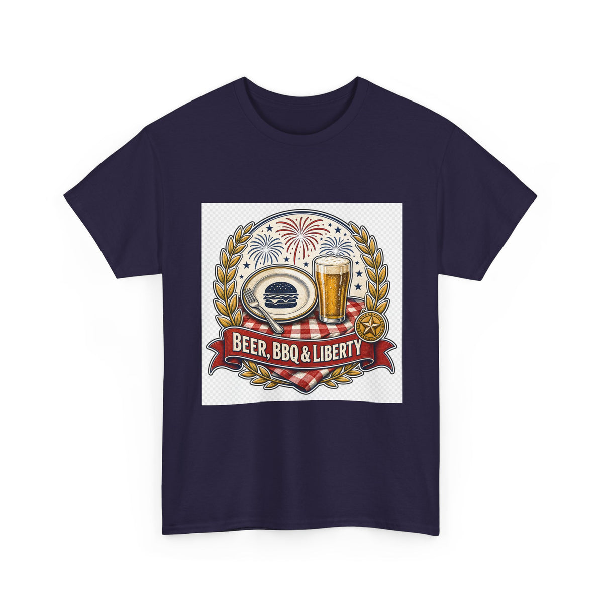 Independence Day Retro Flag Tee – Patriotic Gift for Adults