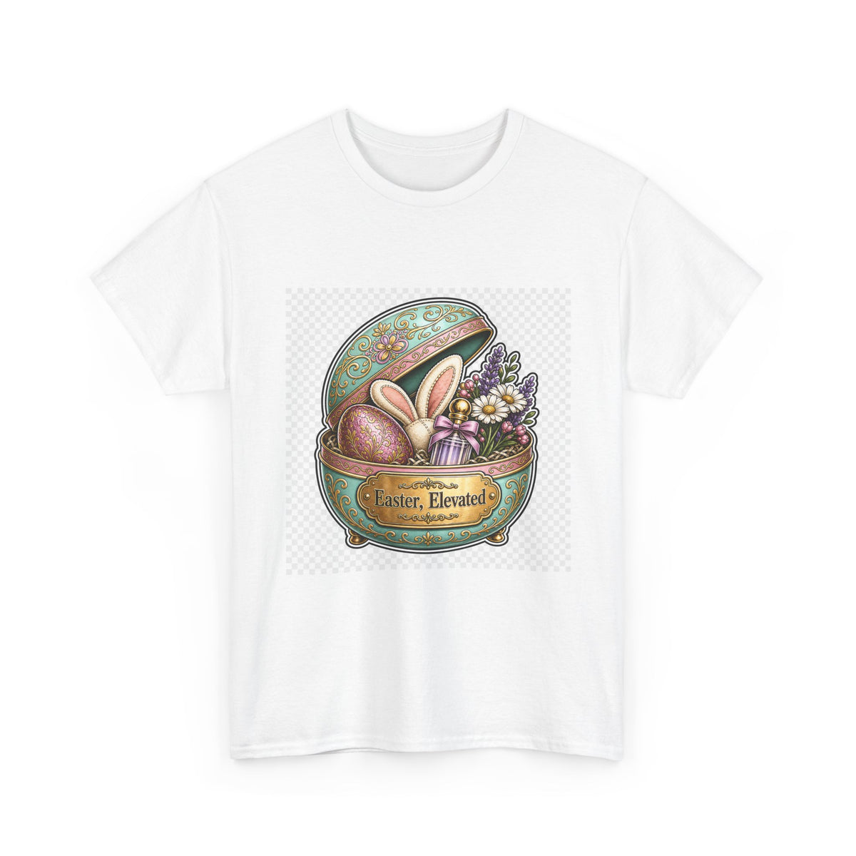 Easter Sunday Floral Bunny T-Shirt - Family Gift Tee