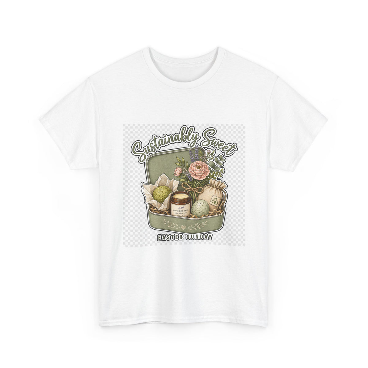 Easter Sunday Floral Cross Tee for Families & Kids