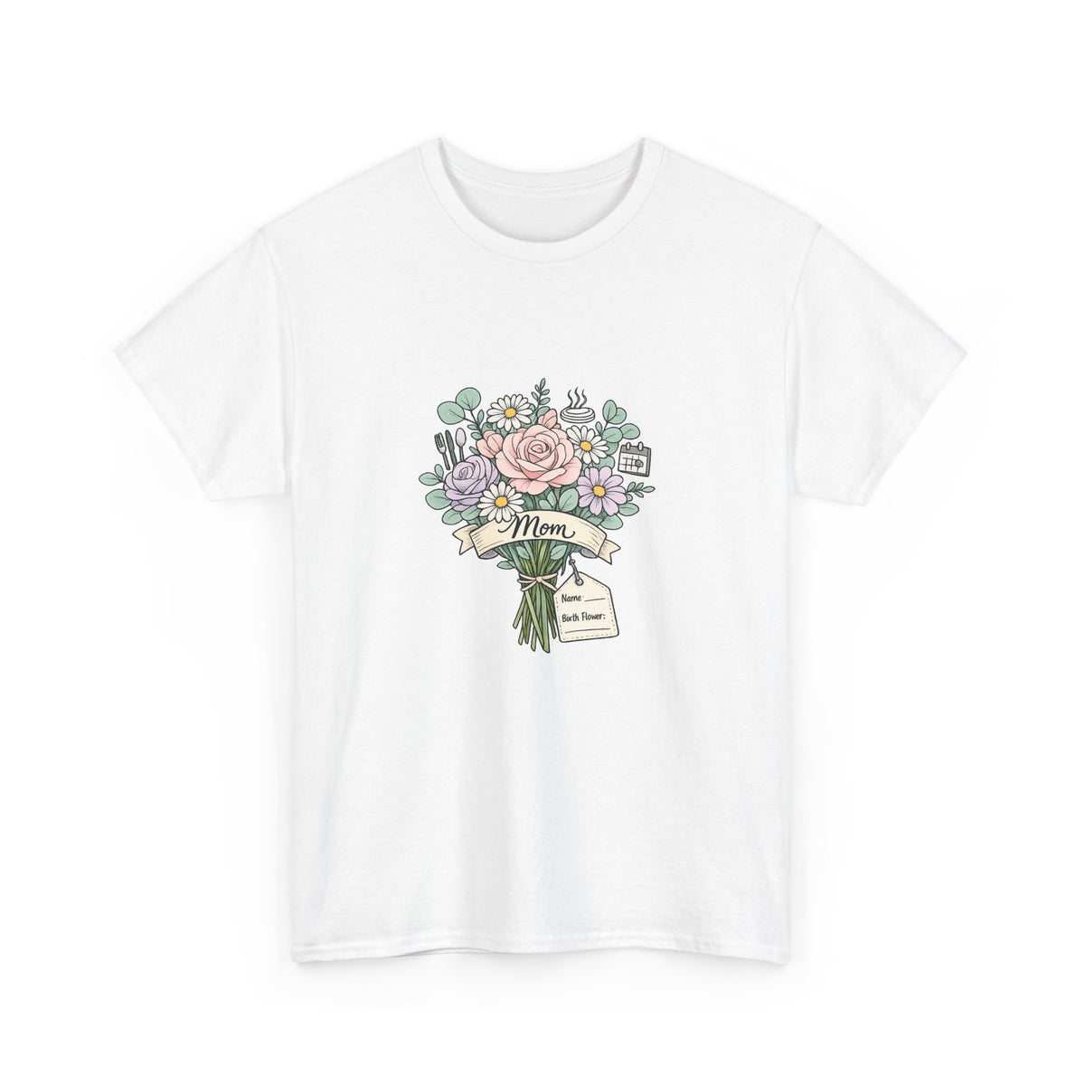 Mother's Day Gift Shirt for Moms | Lovely Floral Heart Design