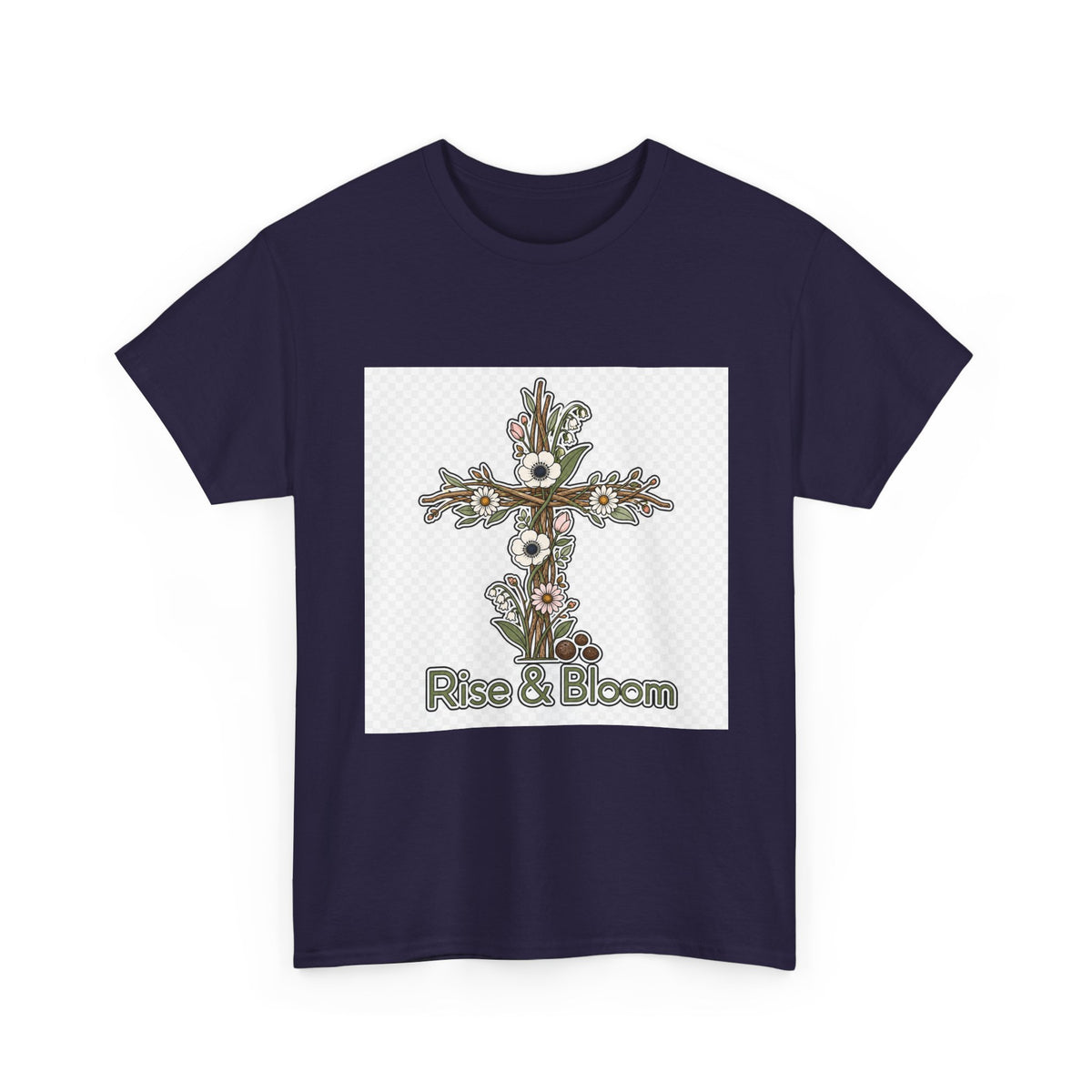 Easter Sunday Floral Bunny Tee for Women | Spring Gift