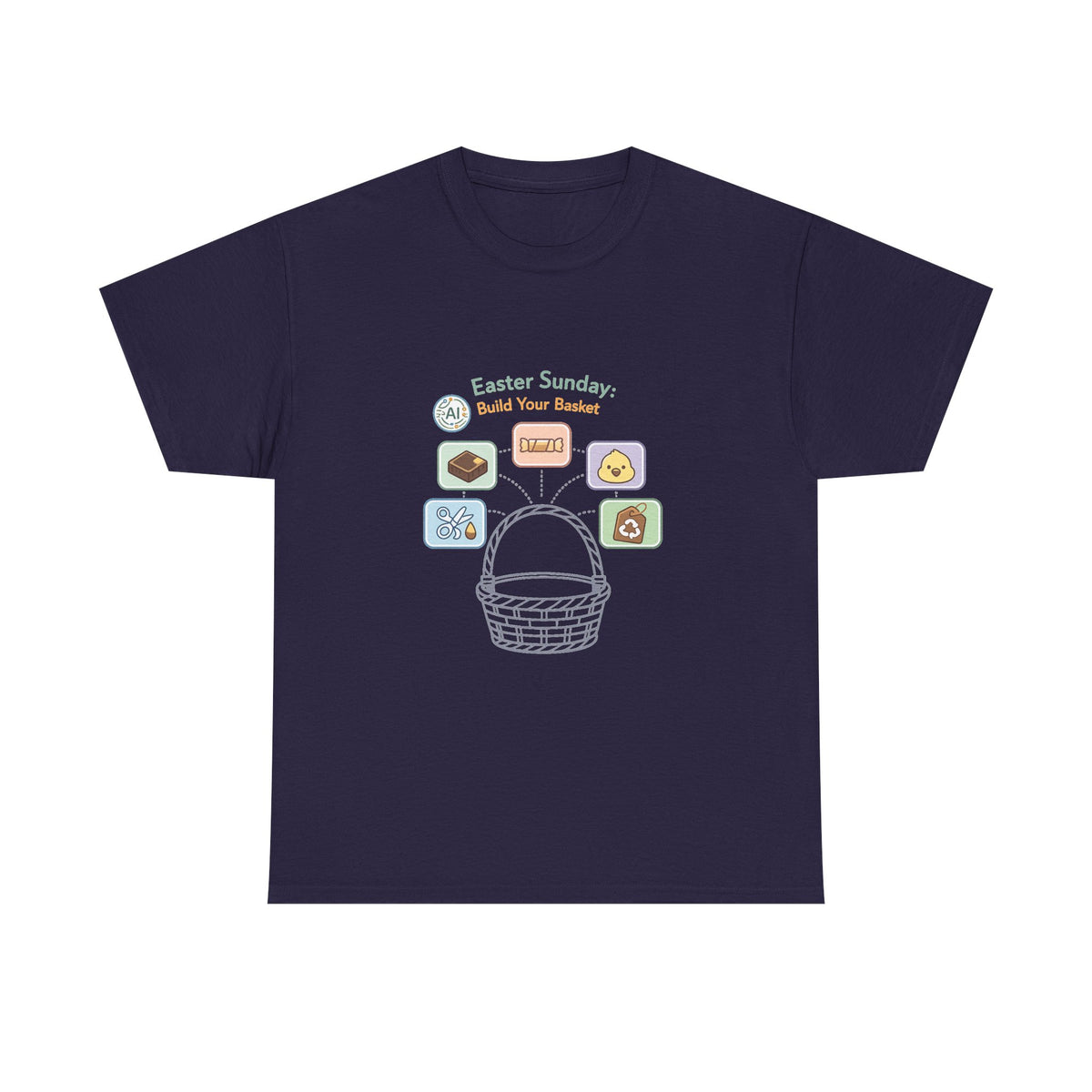 Easter Sunday Shirt for Everyone - Bunny & Pastel Egg Design