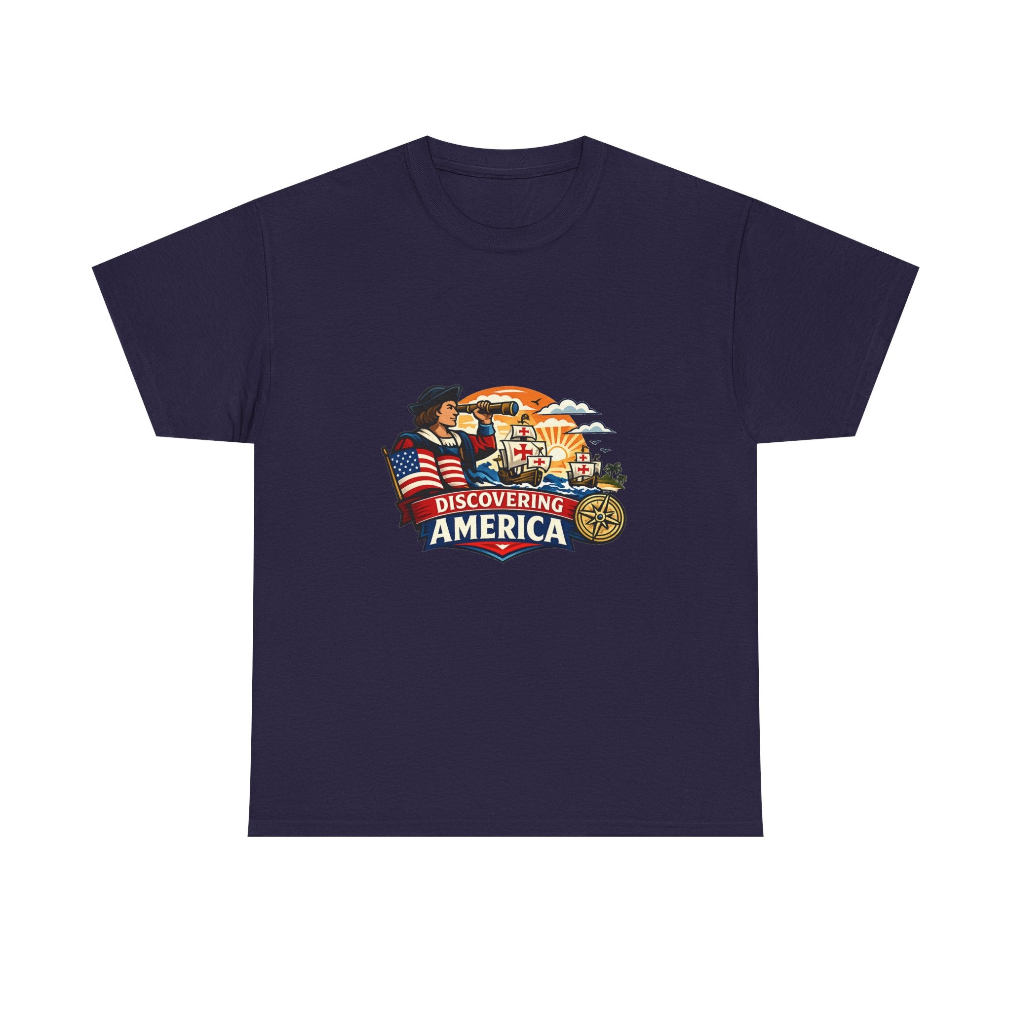 Columbus Day Tee for History Buffs – AI-Assisted Artwork Shirt