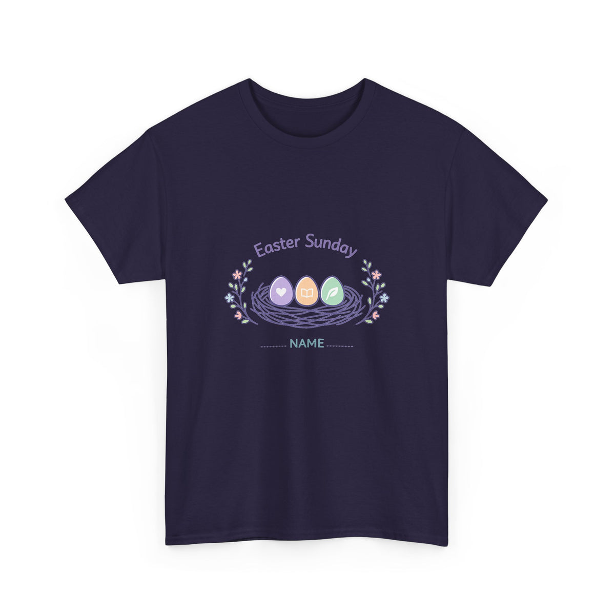 Easter Sunday Shirt for Christians - Floral Art Gift