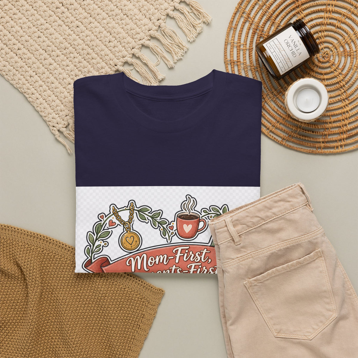 Mother's Day Floral Heart Tee — Perfect Mom Gift for Loving Moms