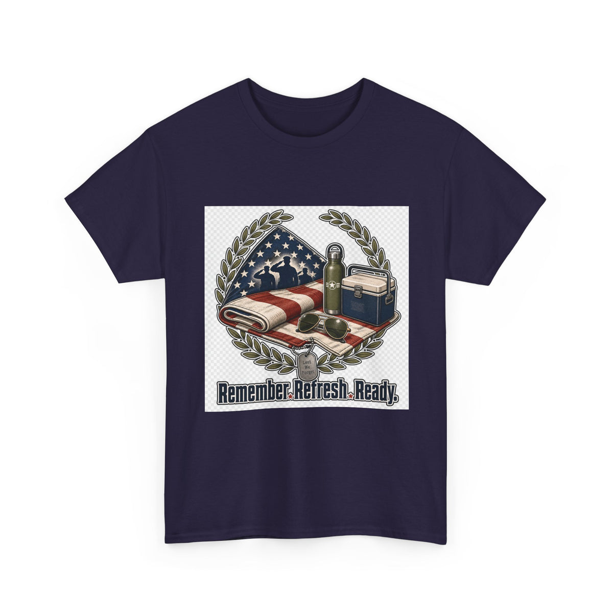 Memorial Day Patriotic Flag Tee for Veterans & Families