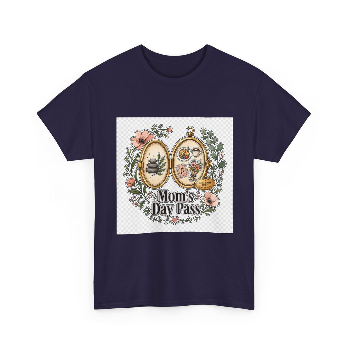 Mother's Day Floral Heart Tee for Moms — Gift Shirt