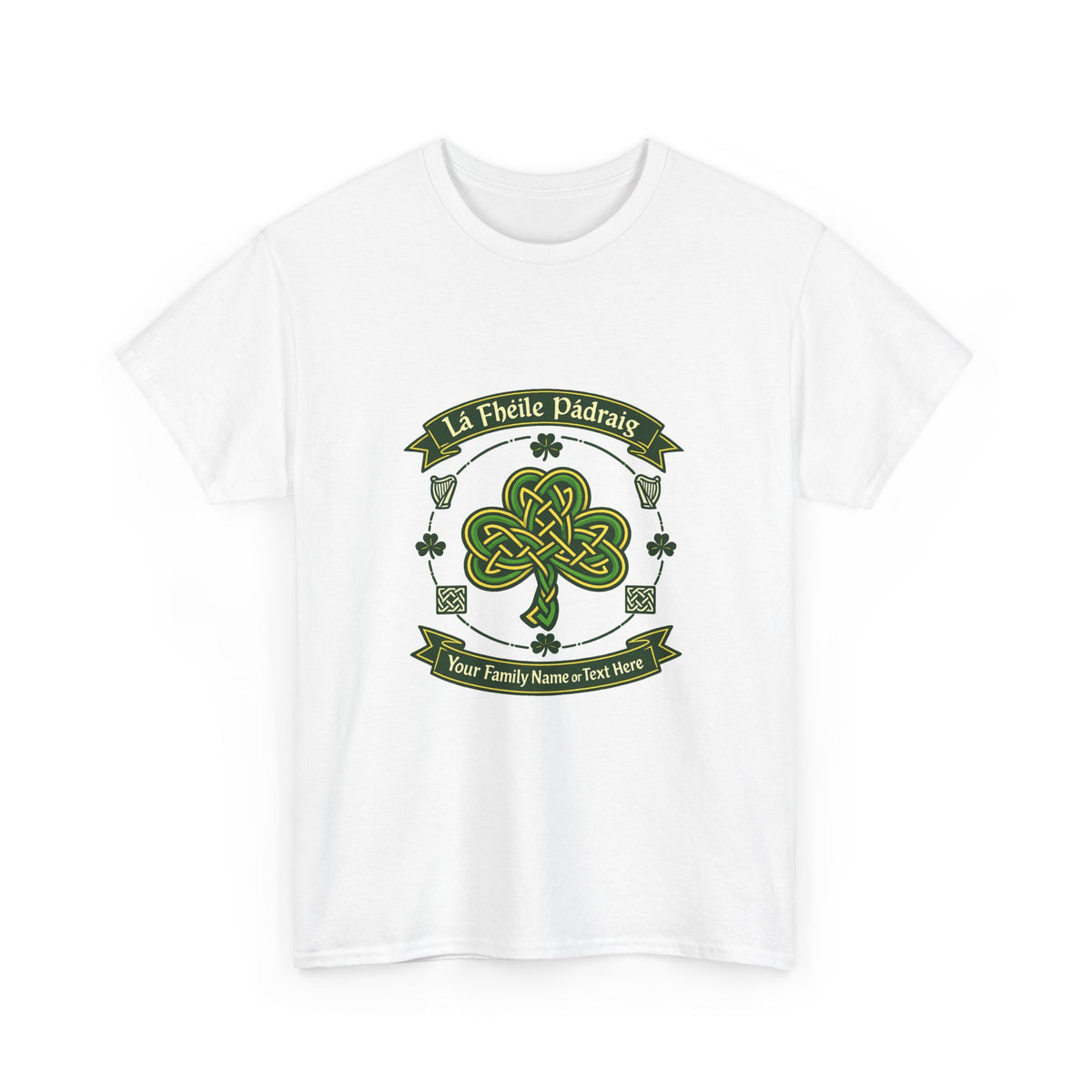 St. Patrick's Day Shirt for Him or Her - Shamrock Design Tee