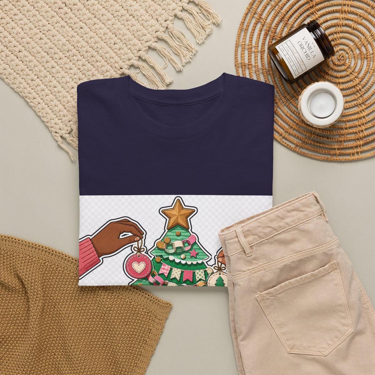 Christmas Day Unisex Graphic Tee — Festive Ornament Design