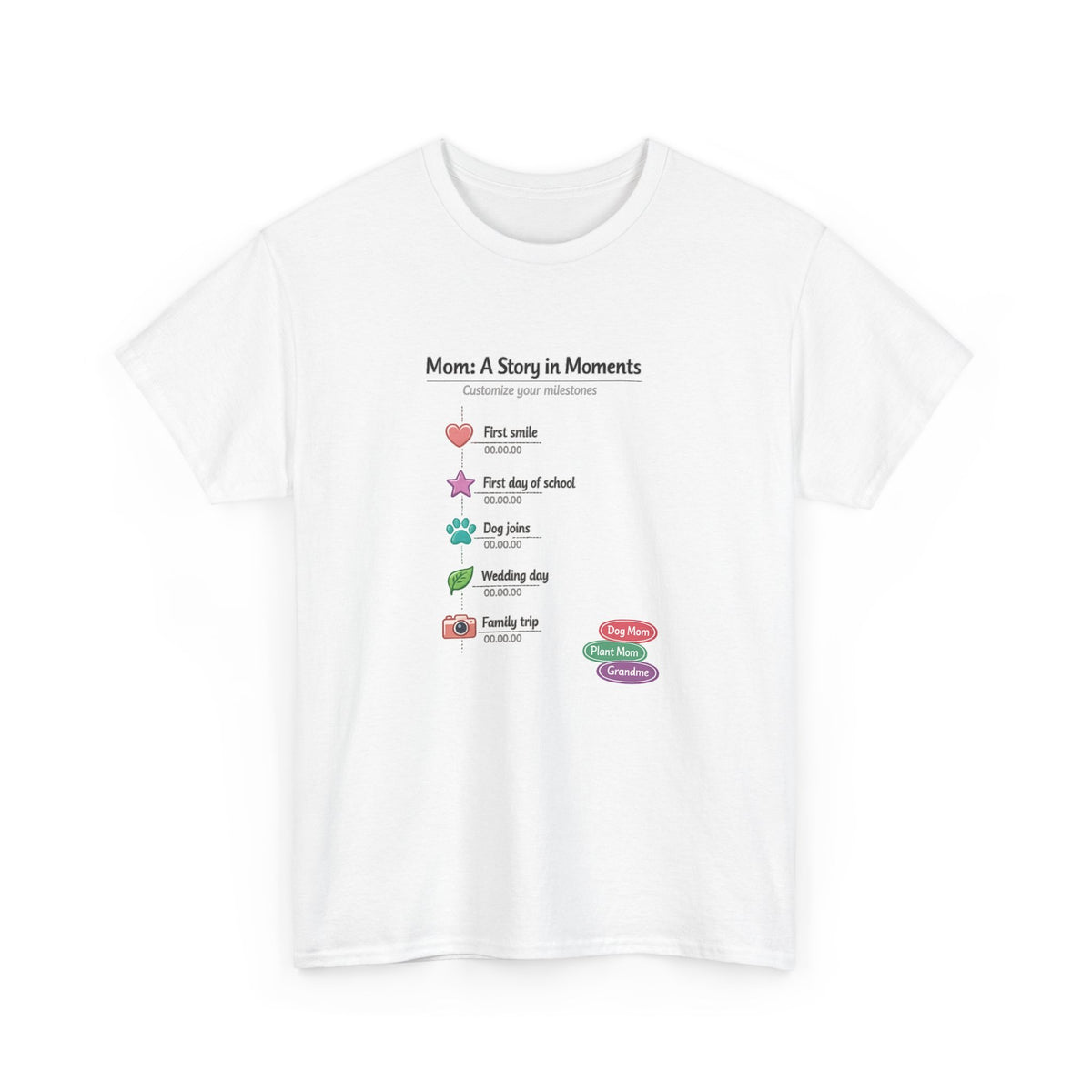 Mother's Day Shirt for Moms – Floral Heart Design Gift