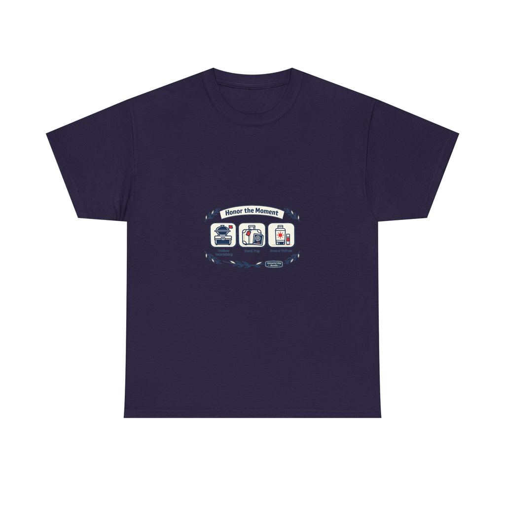 Memorial Day Tee for Veterans and Families - Respectful Flag Art