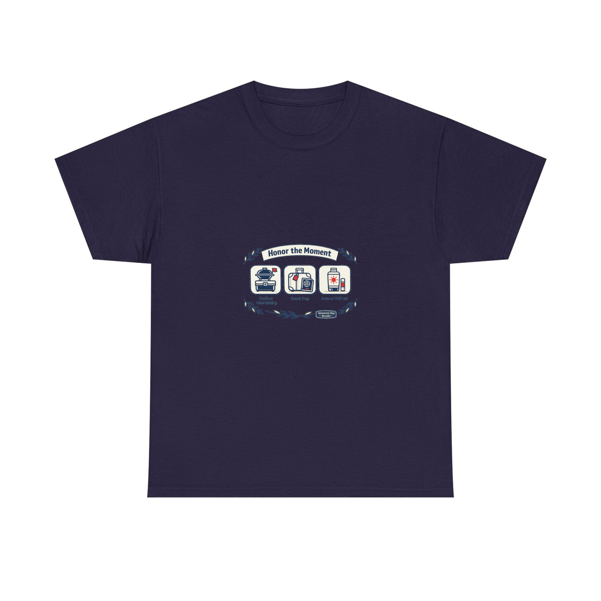 Memorial Day Tee for Veterans and Families - Respectful Flag Art