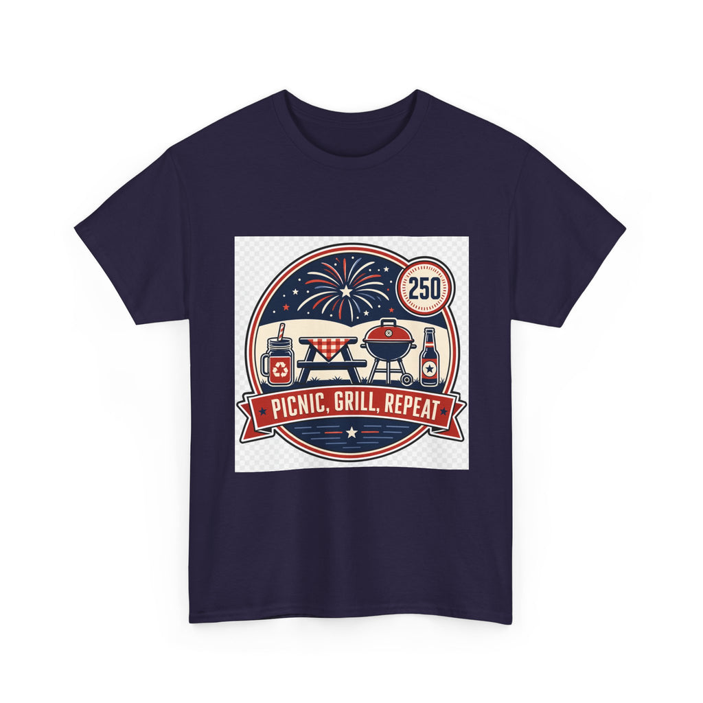 Independence Day Patriotic Tee for Adults - Vintage Flag