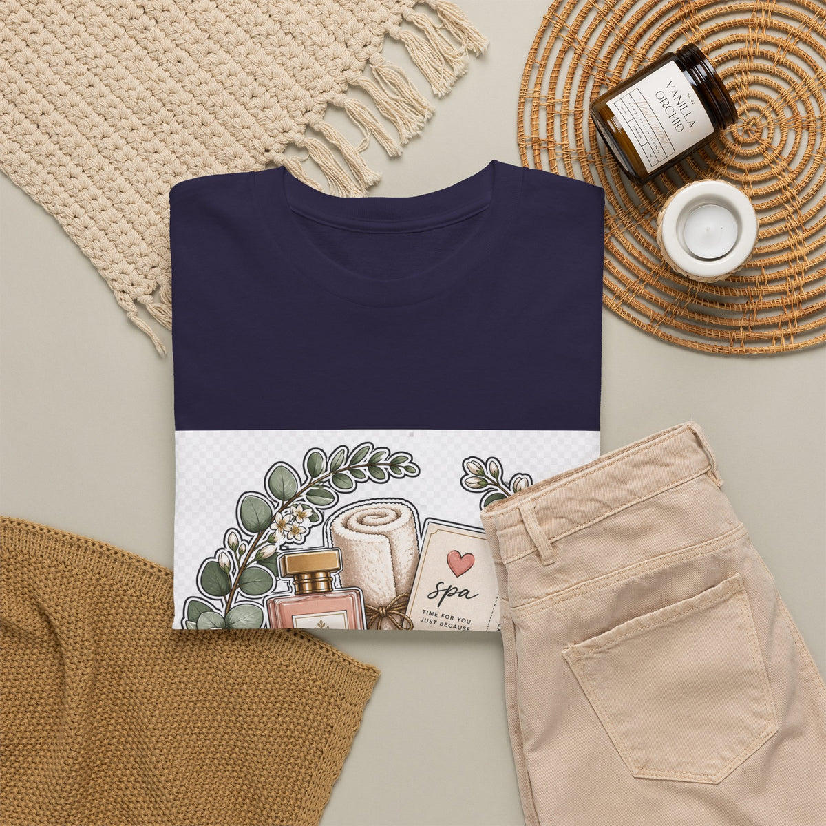 Mother's Day Gift Tee for Mom — Floral Heart Graphic