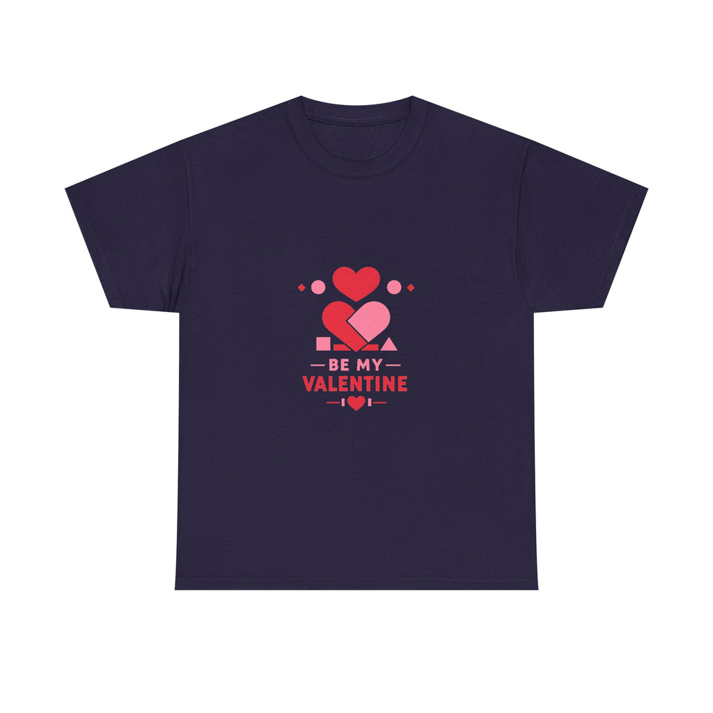 Valentine's Day Shirt for Couples — Geometric Heart Artwork