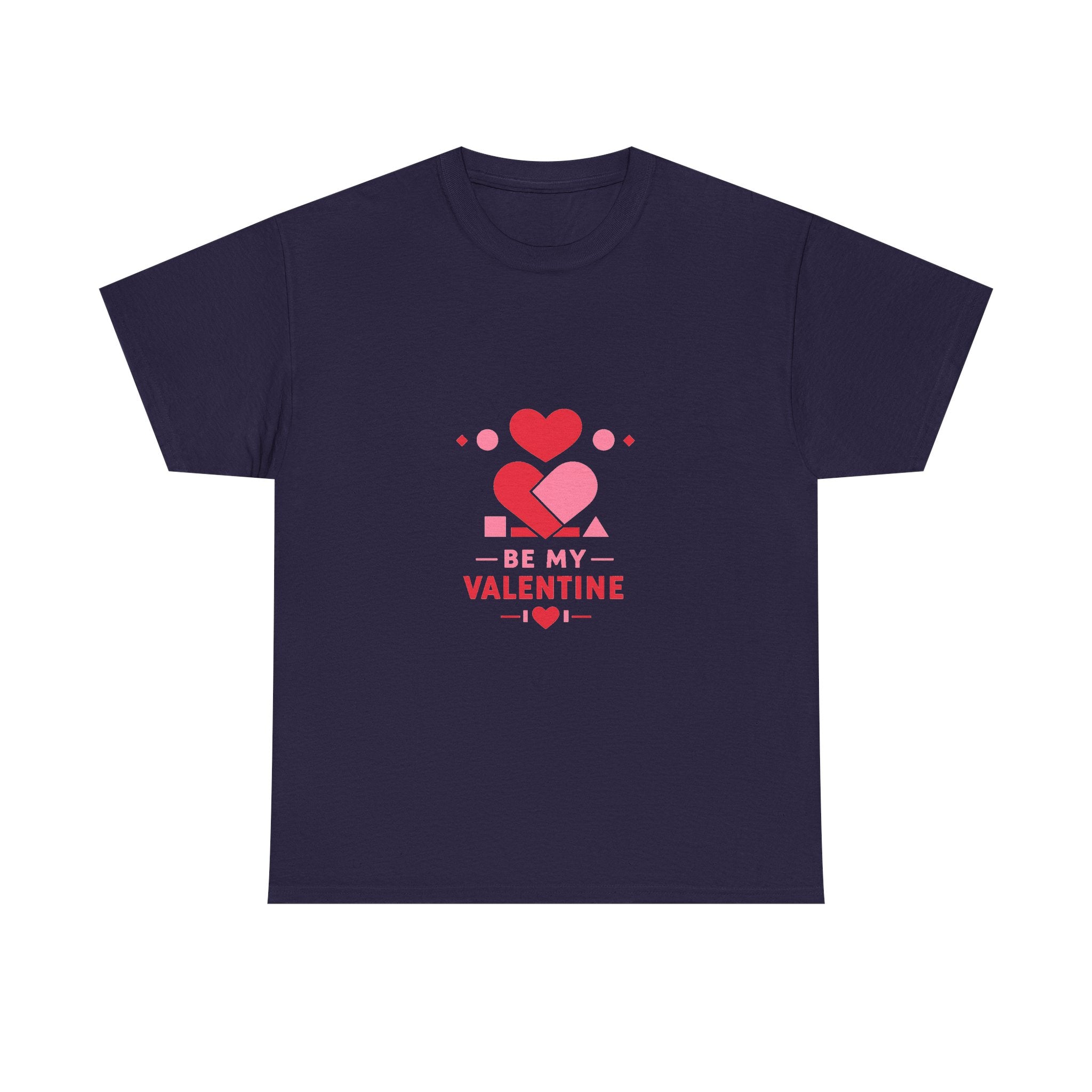 Valentine's Day Shirt for Couples — Geometric Heart Artwork