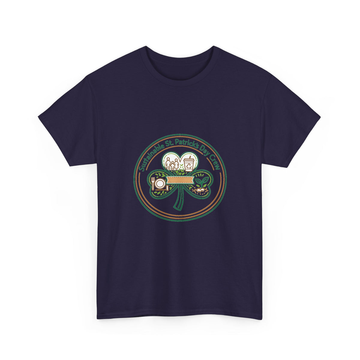 St. Patrick's Day Shirt: Stylized Shamrock Celtic Art Tee for All