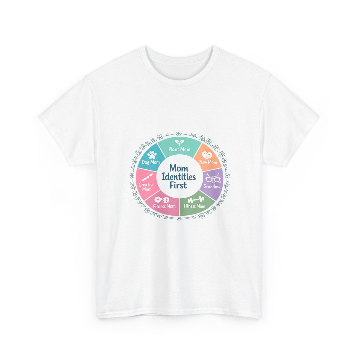 Mother's Day Tee for Mom — Floral Heart Gift Idea for Everyday Love