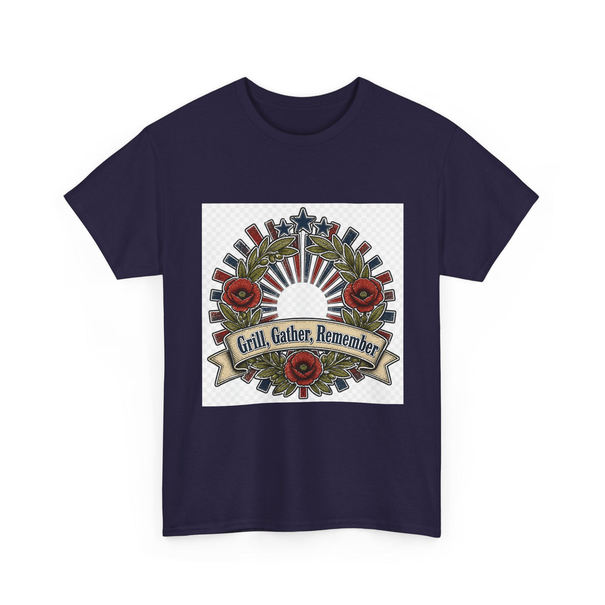 Memorial Day Remembrance Tee for Patriots - Poppy Flag