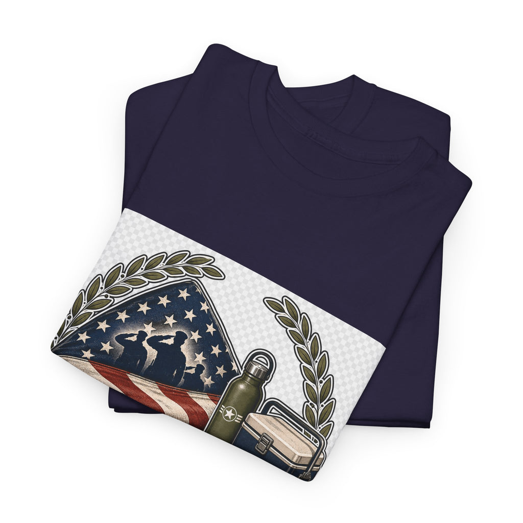 Memorial Day Patriotic Flag Tee for Veterans & Families
