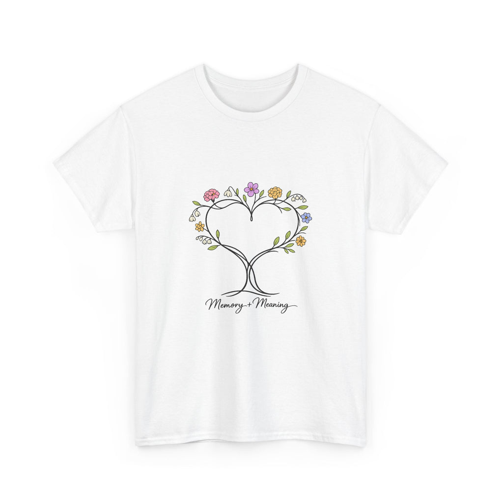 Mother's Day Shirt for Moms - Floral Heart Design Gift