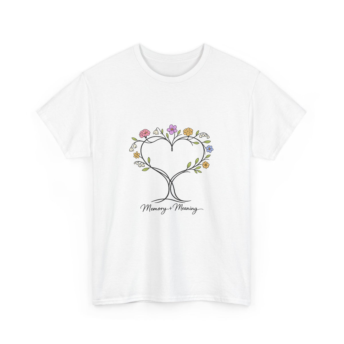 Mother's Day Shirt for Moms - Floral Heart Design Gift