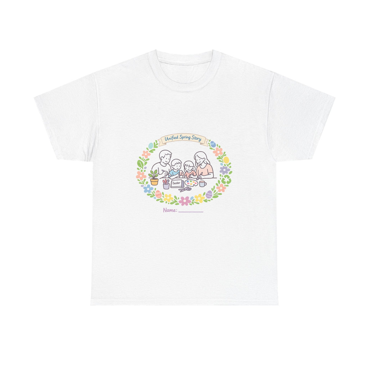 Easter Sunday Gift Shirt for Women - Spring Bunny Art